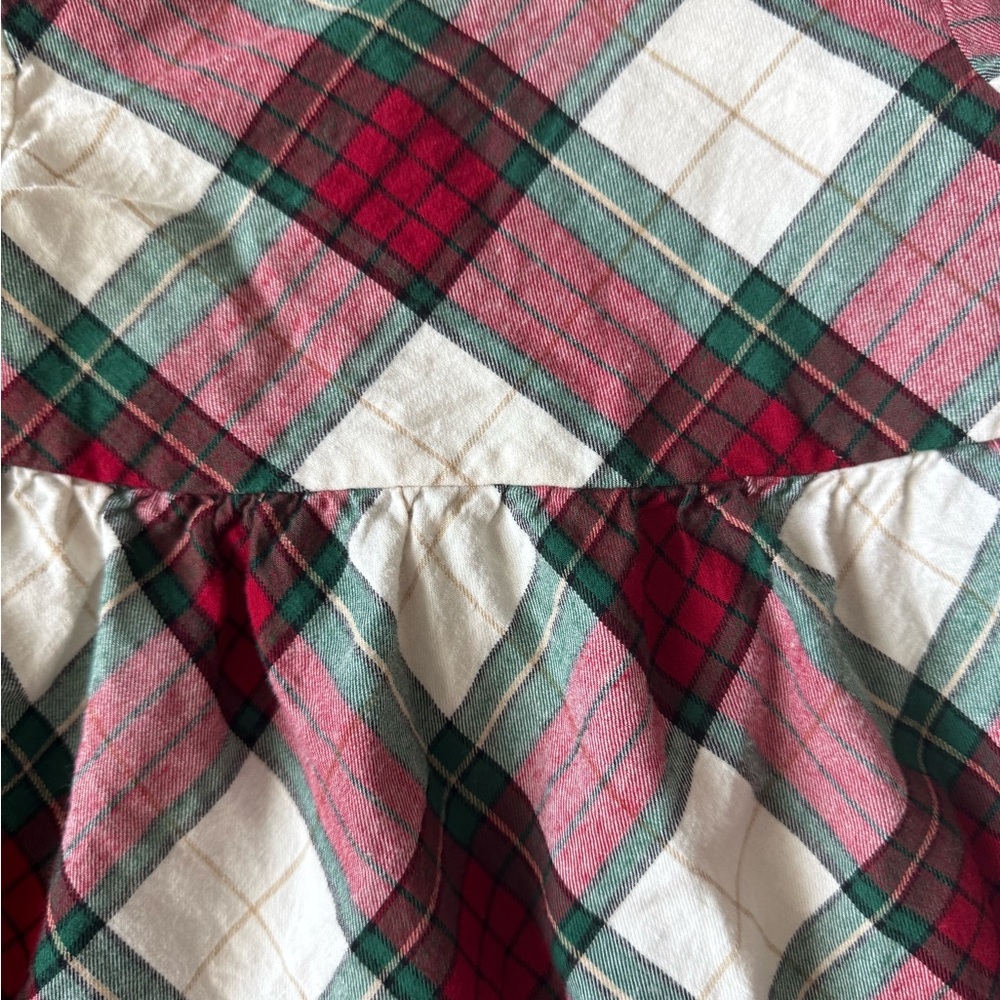 Gymboree Toddler Girl Holiday Plaid Ruffle Dress Long sleeve – Size 5T - Picture 6 of 8